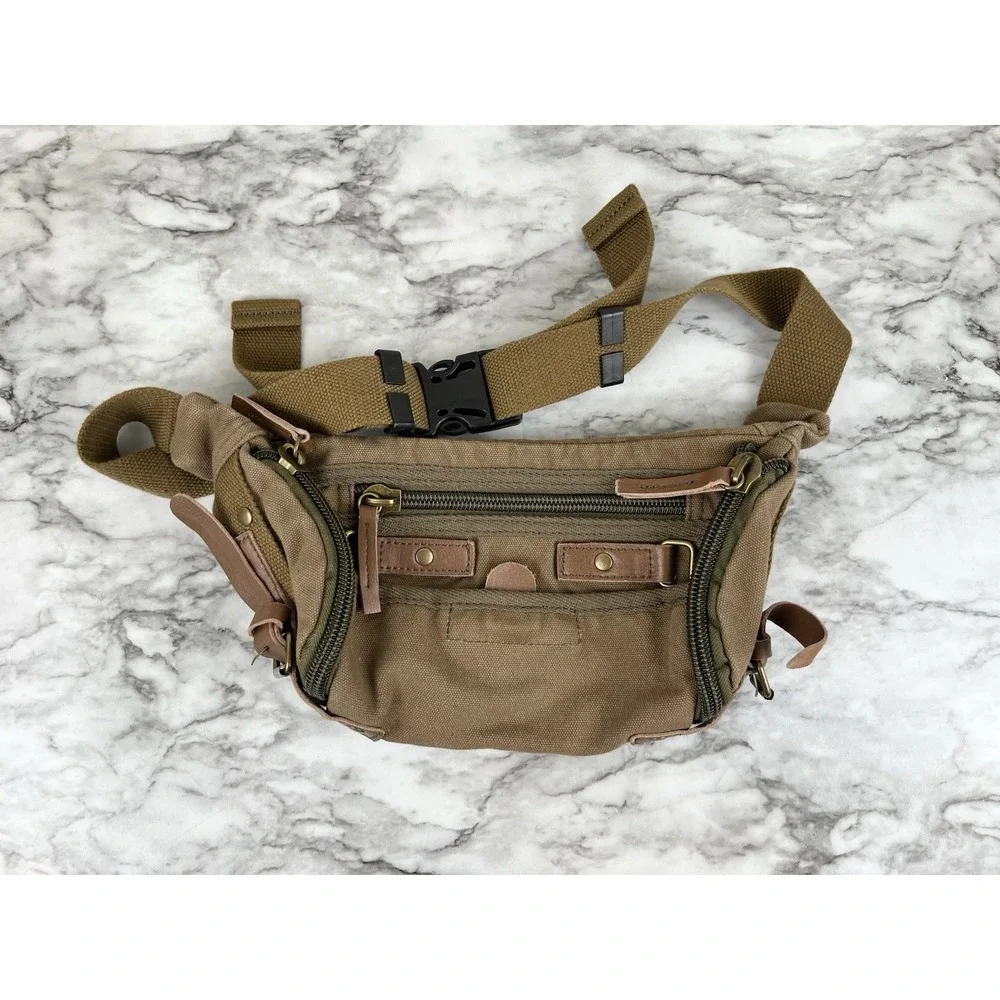 Vagabond Traveler Canvas Waist Bag Boho Festival Outdoor Active